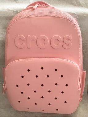 NWT Crocs Backpack Powder Pink Classic Style Jibbitz Compatible